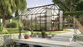 Växthus Uranus 11500 Svart Poly Sockel 11,5 m² Vitavia